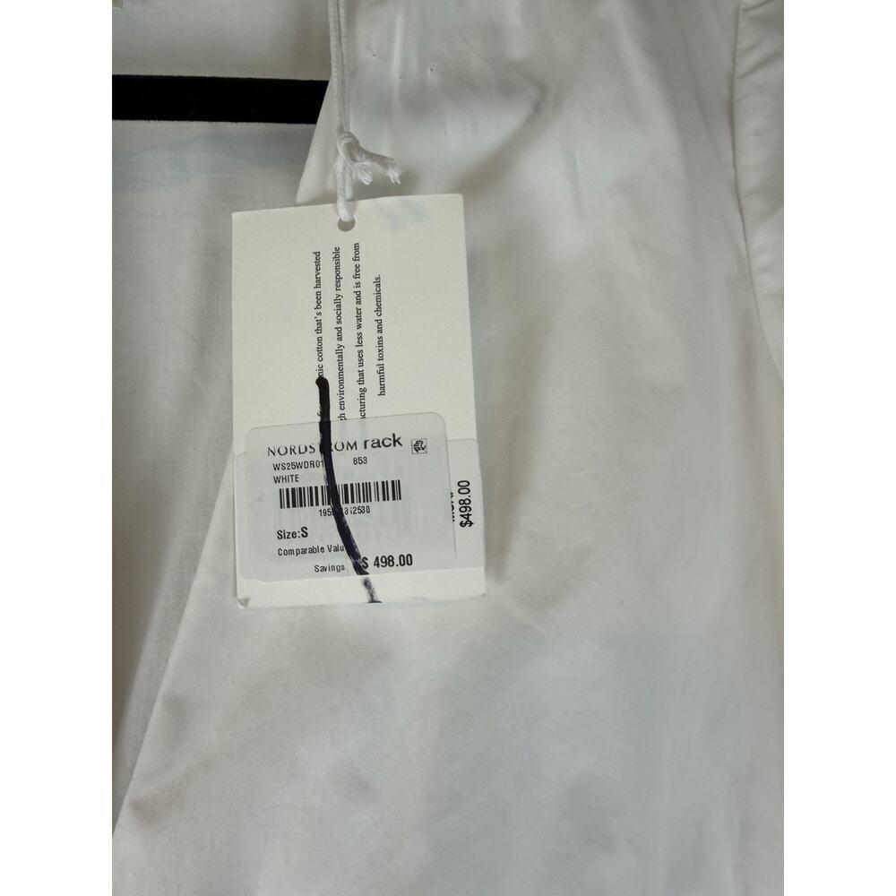 Frame The Clinched Cotton Poplin White Maxi Dress Sz S/P NWT $498 - Picture 6 of 11